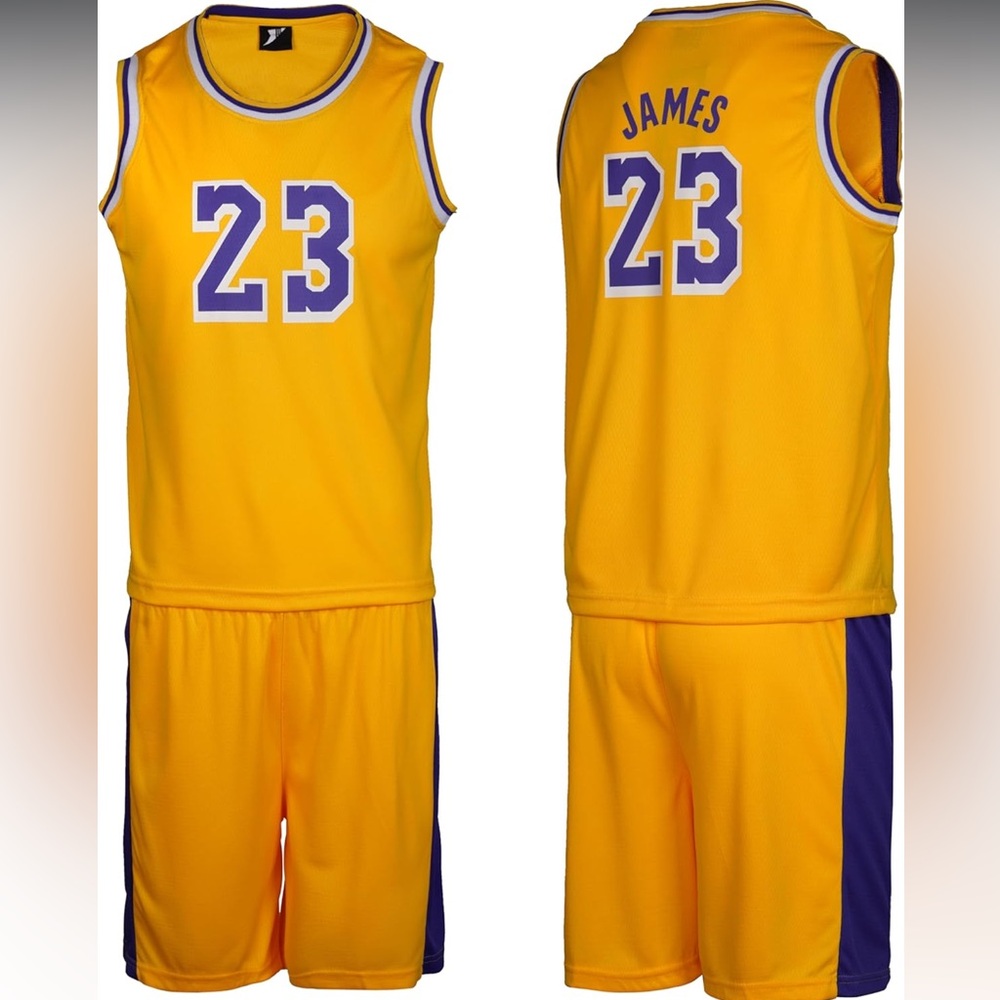 LeBron James Youth Lakers Jersey & Shorts Set